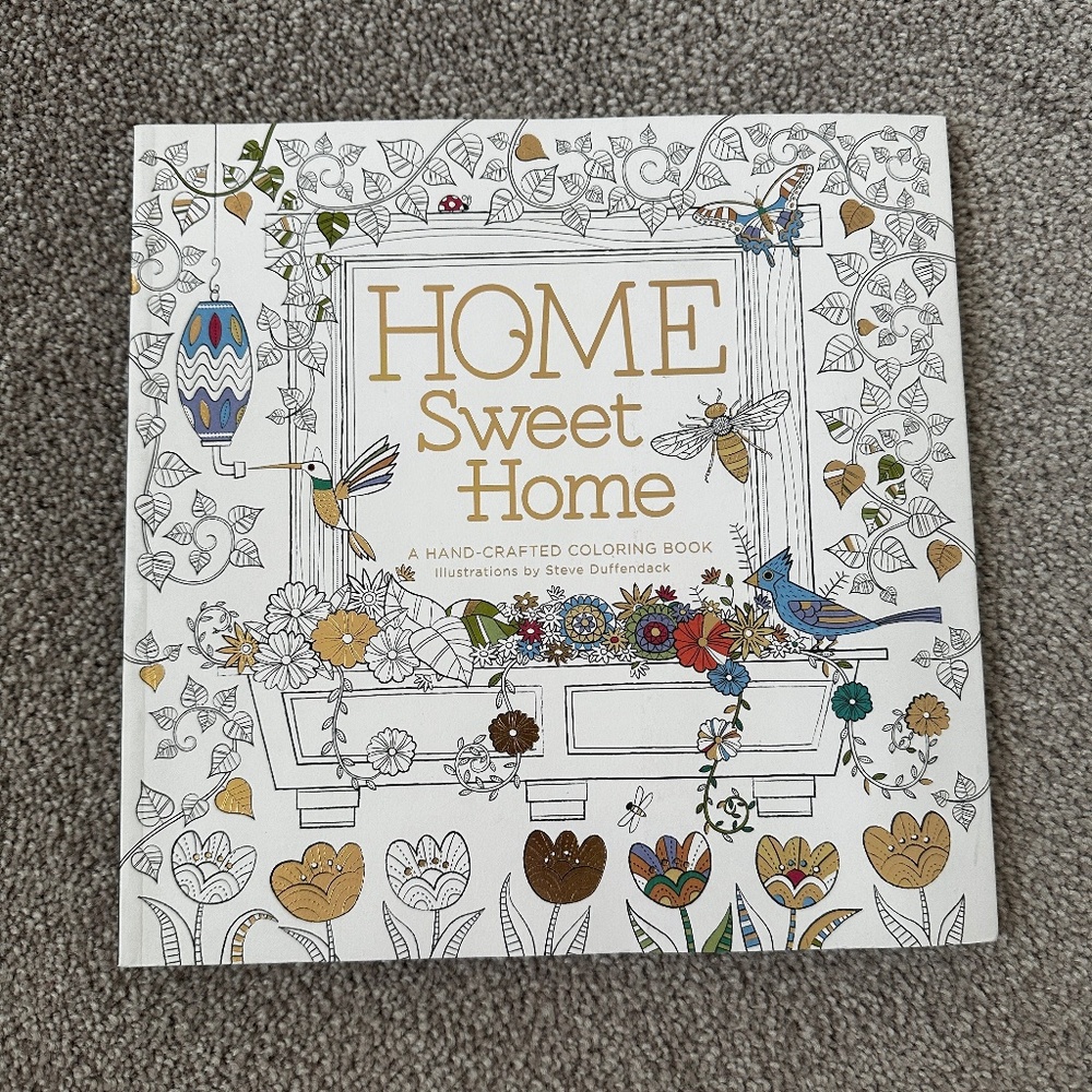 NEW Home Sweet Home Hand-Crafted Coloring Book